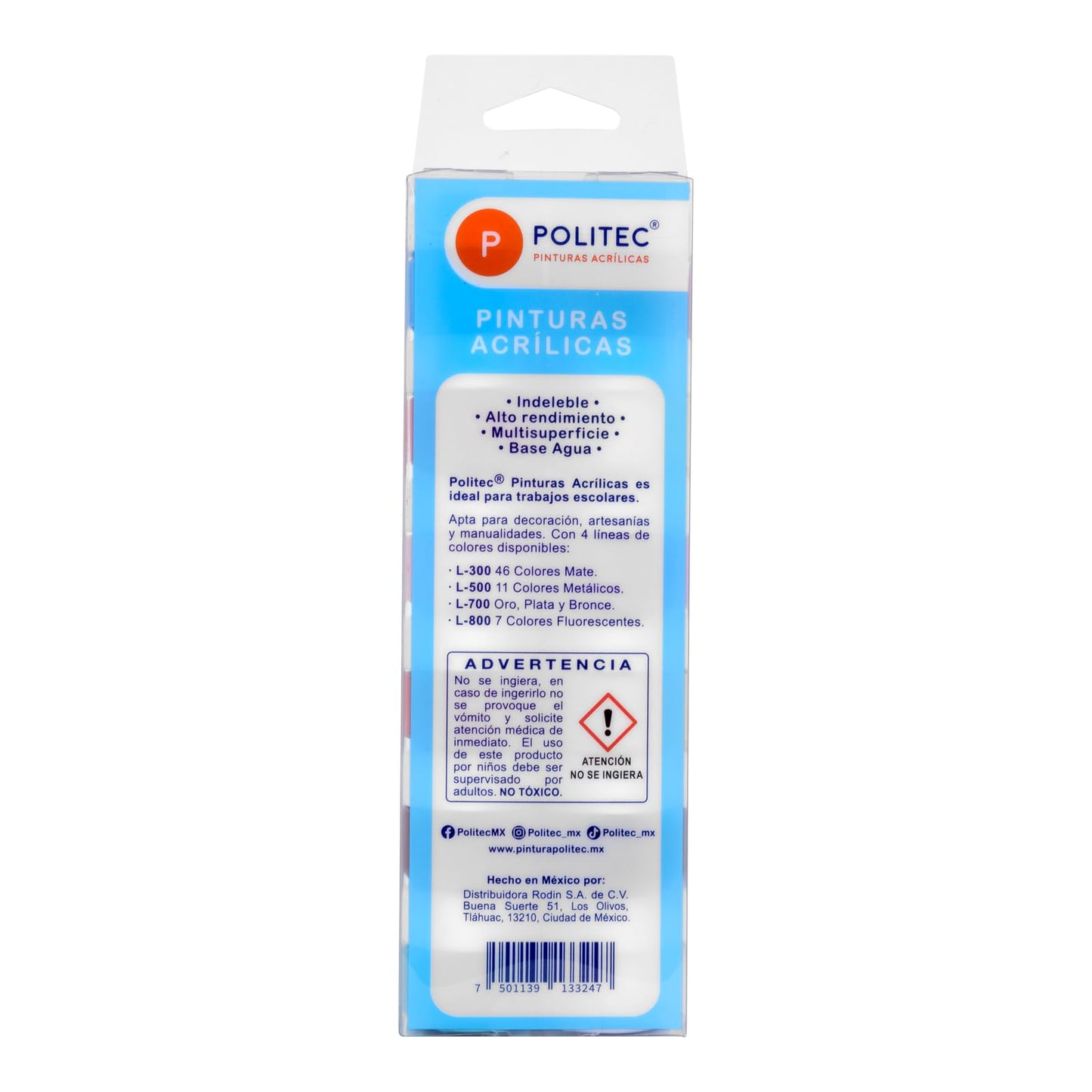 PINTURA POLITEC PASTEL ESTUCHE X 12 10ML PINCEL 30984