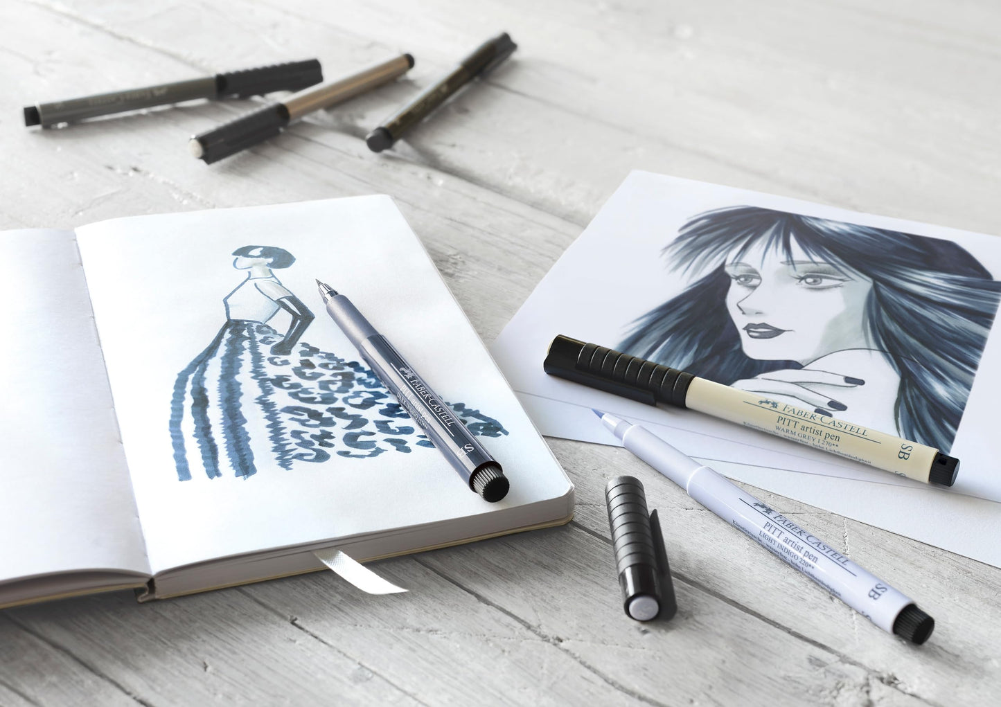 Marcador FC Pitt Artis Pen Soft Brush x 4 167804
