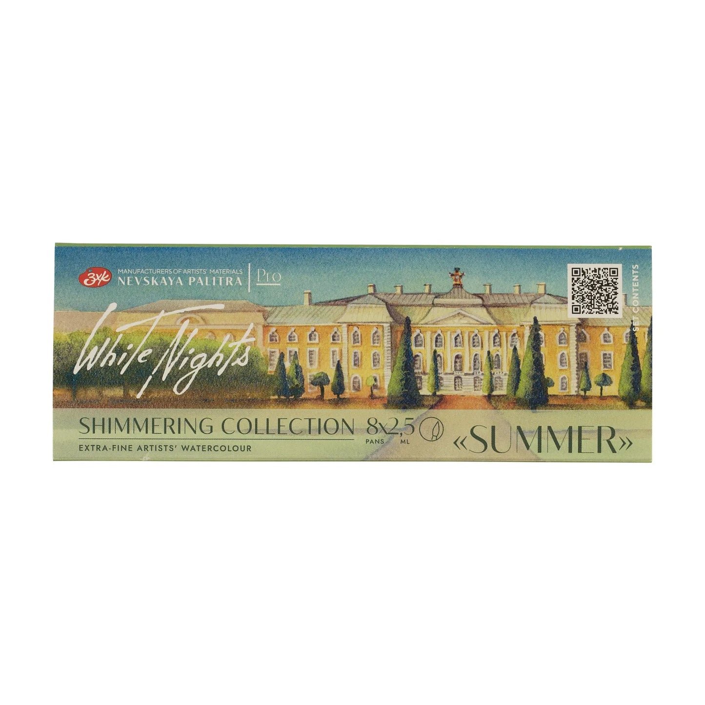 ACUARELAS WHITE NIGHTS EDIC. SHIMMERING SUMMER 8 PASTILLAS EN CAJA DE CARTÓN 350003