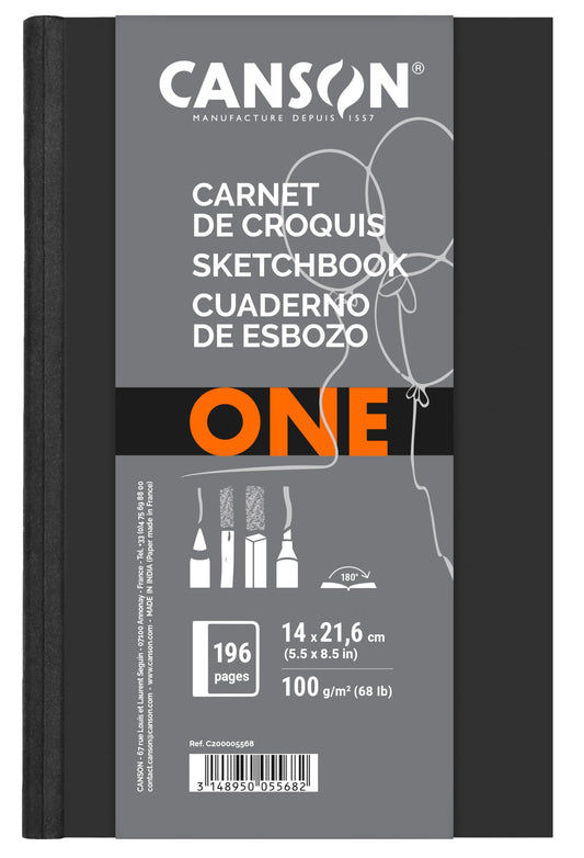 LIBRO CANSON ART BOOK ONE COSIDO 14X21,6 98HJ 100G 57531