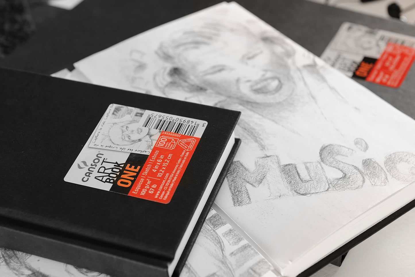 LIBRO CANSON ART BOOK ONE COSIDO 14X21,6 98HJ 100G 57531