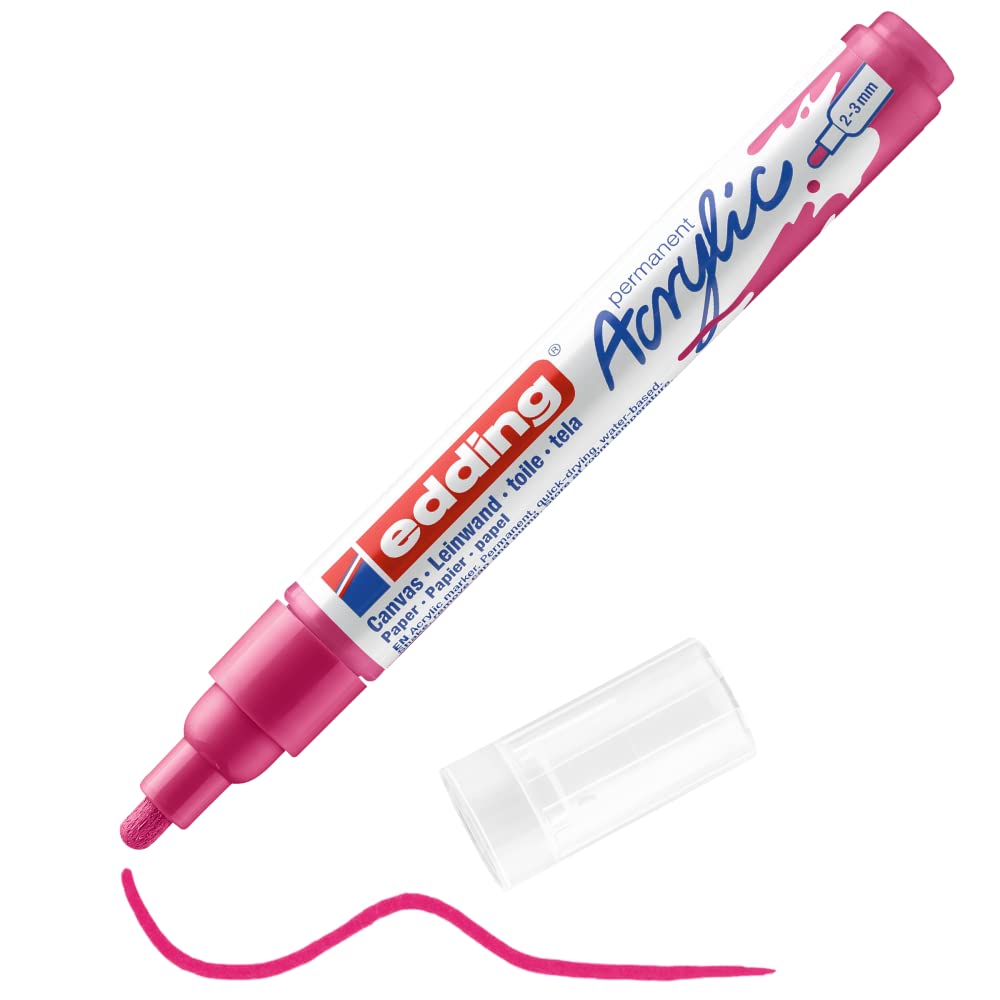 MARCADOR EDDING ACRYLIC 2-3mm MAGENTA 61-E-5100-909