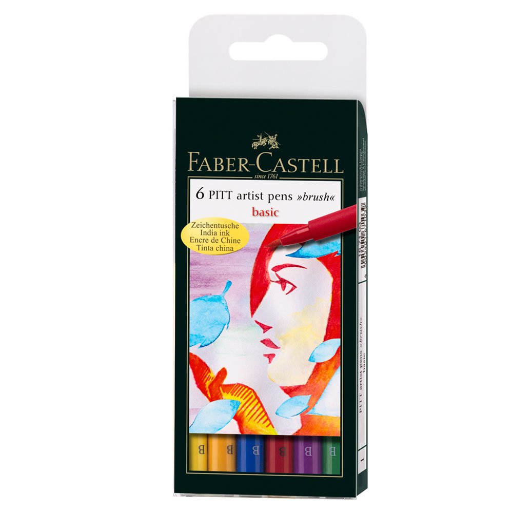 Marcador FC Pitt Artist Pen Set Brush Basic x 6 167103