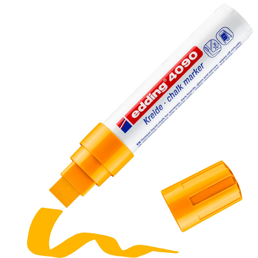 MARCADOR EDDING DE TIZA CRISTAL 4-12MM NARANJA NEON 61-E-4090-66