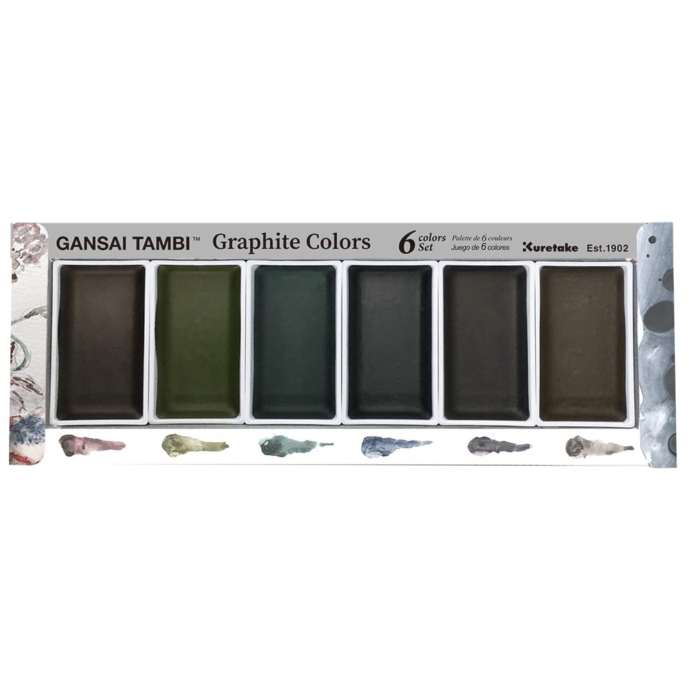 ACUARELA GANSAI TAMBI GRAPHITE C6 MC20GR 6V 742606