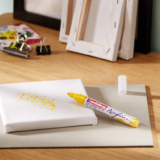 MARCADOR EDDING ACRYLIC 2-3mm AMARILLO 61-E-5100-905