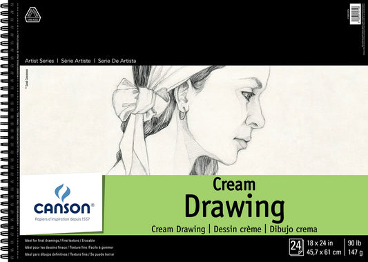 ALBUN 1557 CANSON CREAM DRAWING 45X60CM 24HJ 147G 57523