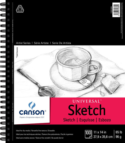 ALBUN CANSON UNIVERSAL SKETCH 27.9X35.6CM 100HJ 96G  57505