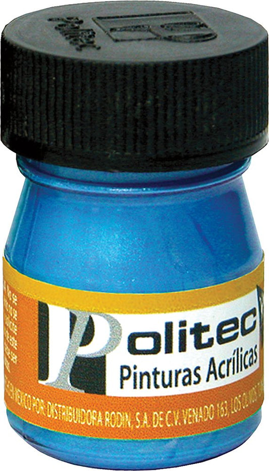 PINTURA ACRILICA POLITEC 20ML L-500 #513 AZUL METALICO 14360