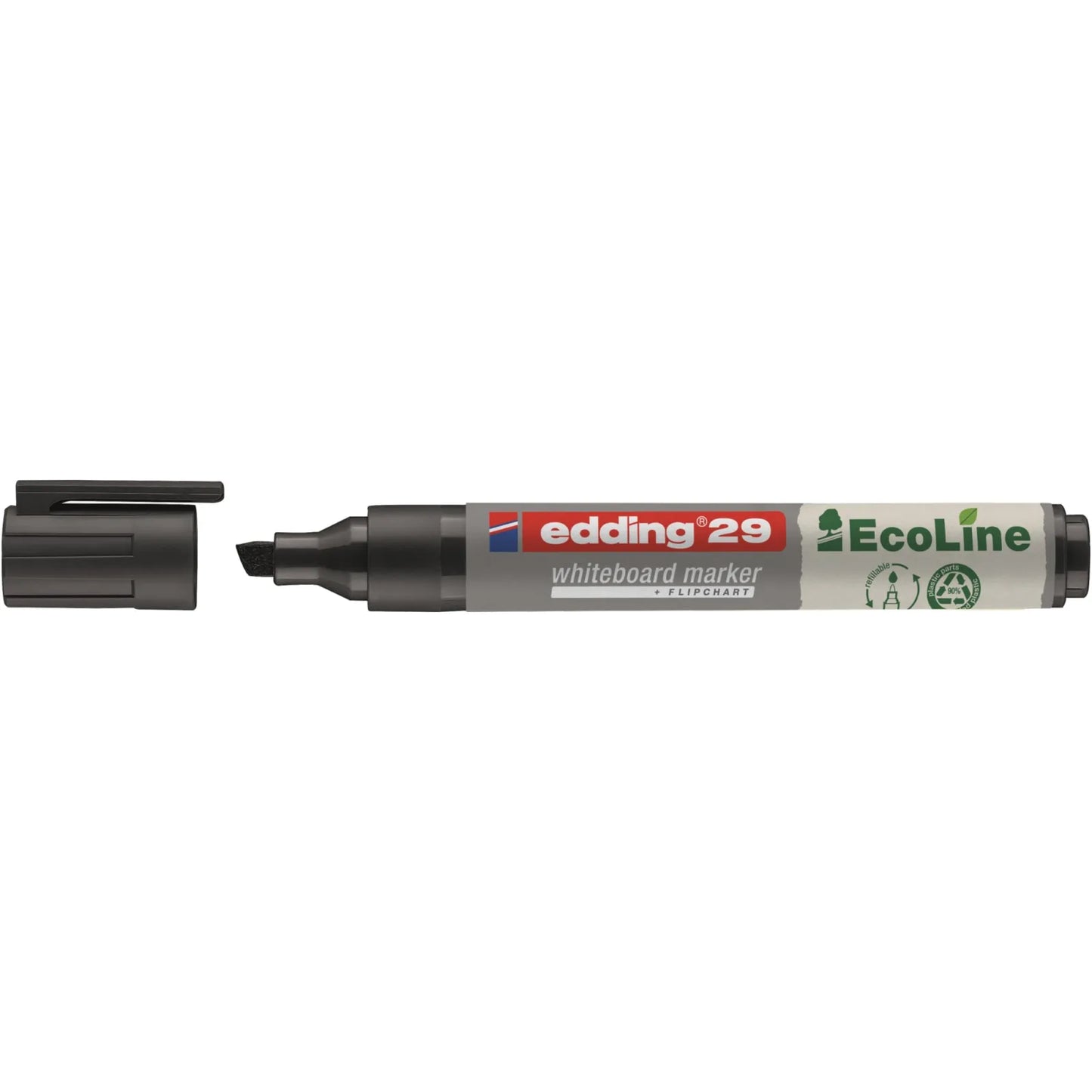 MARCADOR EDDING PIZARRON RECARGABLE ECOLINE P.BISELADA 2-5MM NEGRO 61-E-29-01