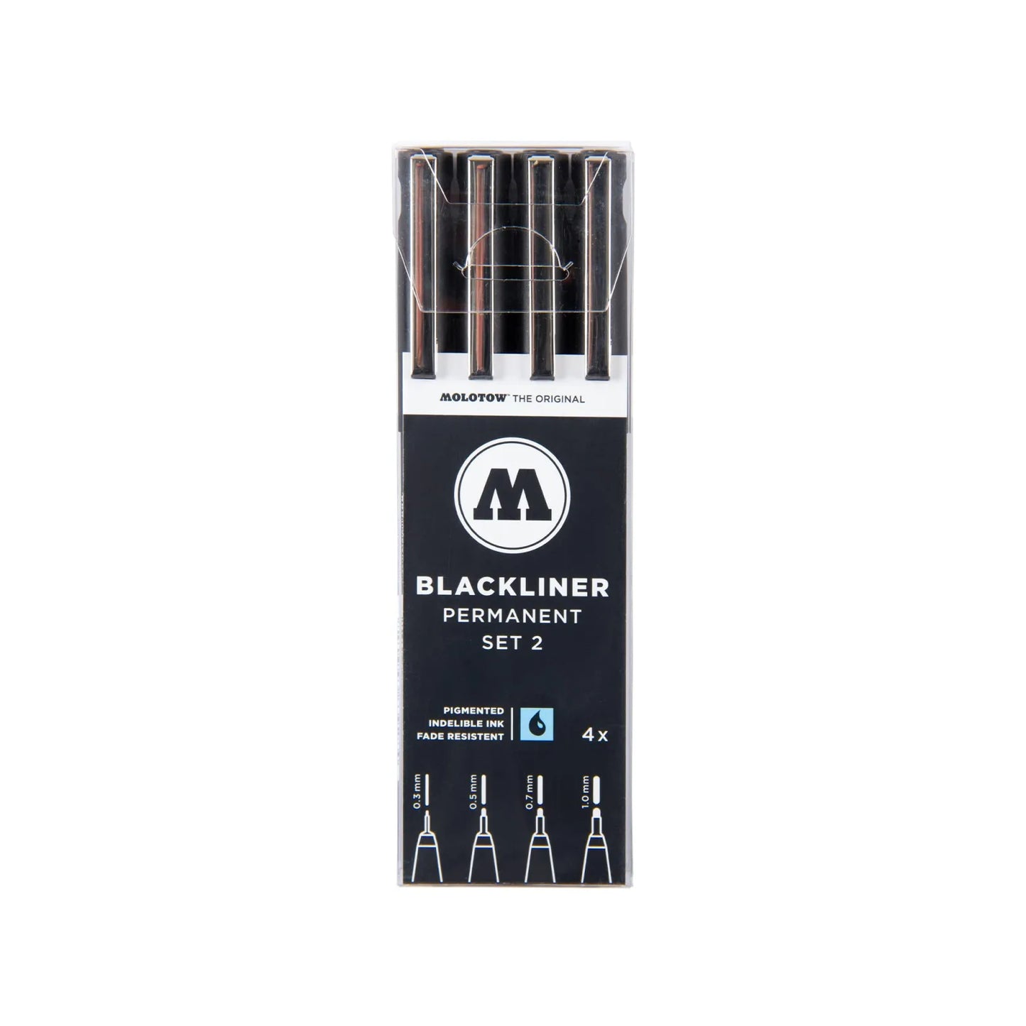 ESTILOGRAFOS MOLOTOW BLACKLINER SET C4  (0.30.50.71.0 MM) #487 24252