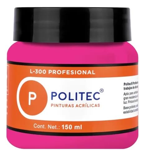 PINTURA POLITEC L-300 PROF. 150ML 3123 ROSA MEXICANO 30943