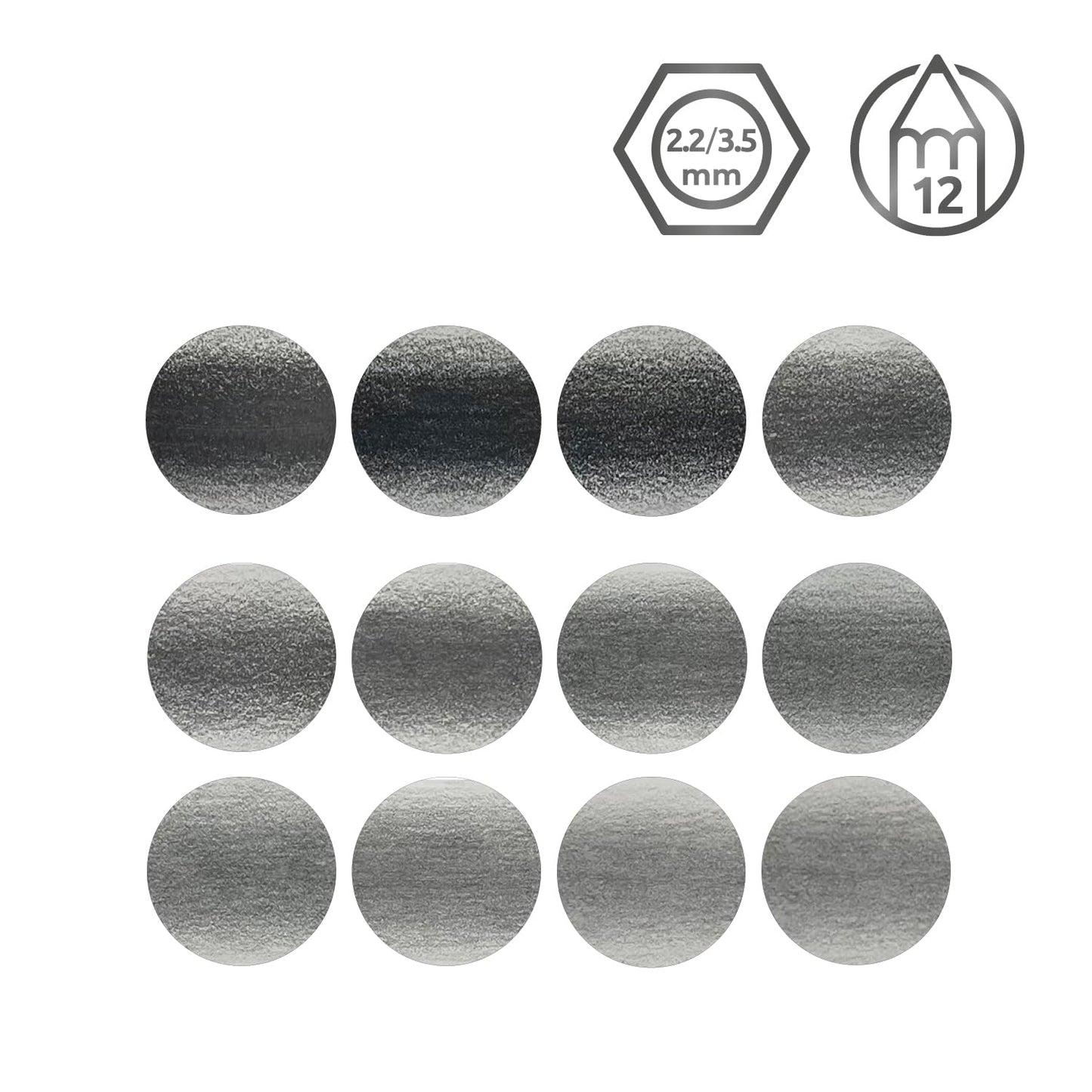 LAPICES GRAFITO DERWENT MEDIO C12 CAJA MET. 21284