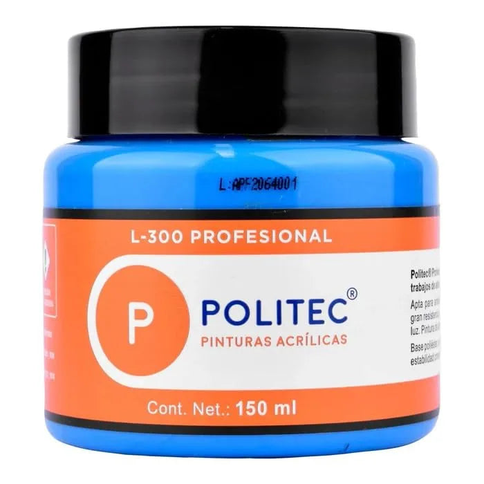PINTURA POLITEC L-300 PROF. 150ML  3122 AZUL CELESTE 30942