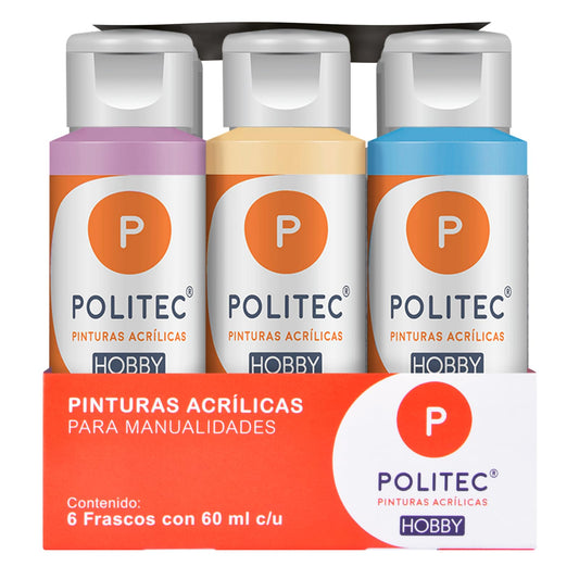 PINTURA POLITEC HOBBY PASTEL C6 DE 60ML 30891