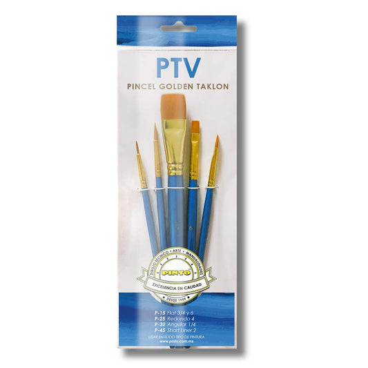PINCEL PINTO SET PTV TAKLON DORADO 330023