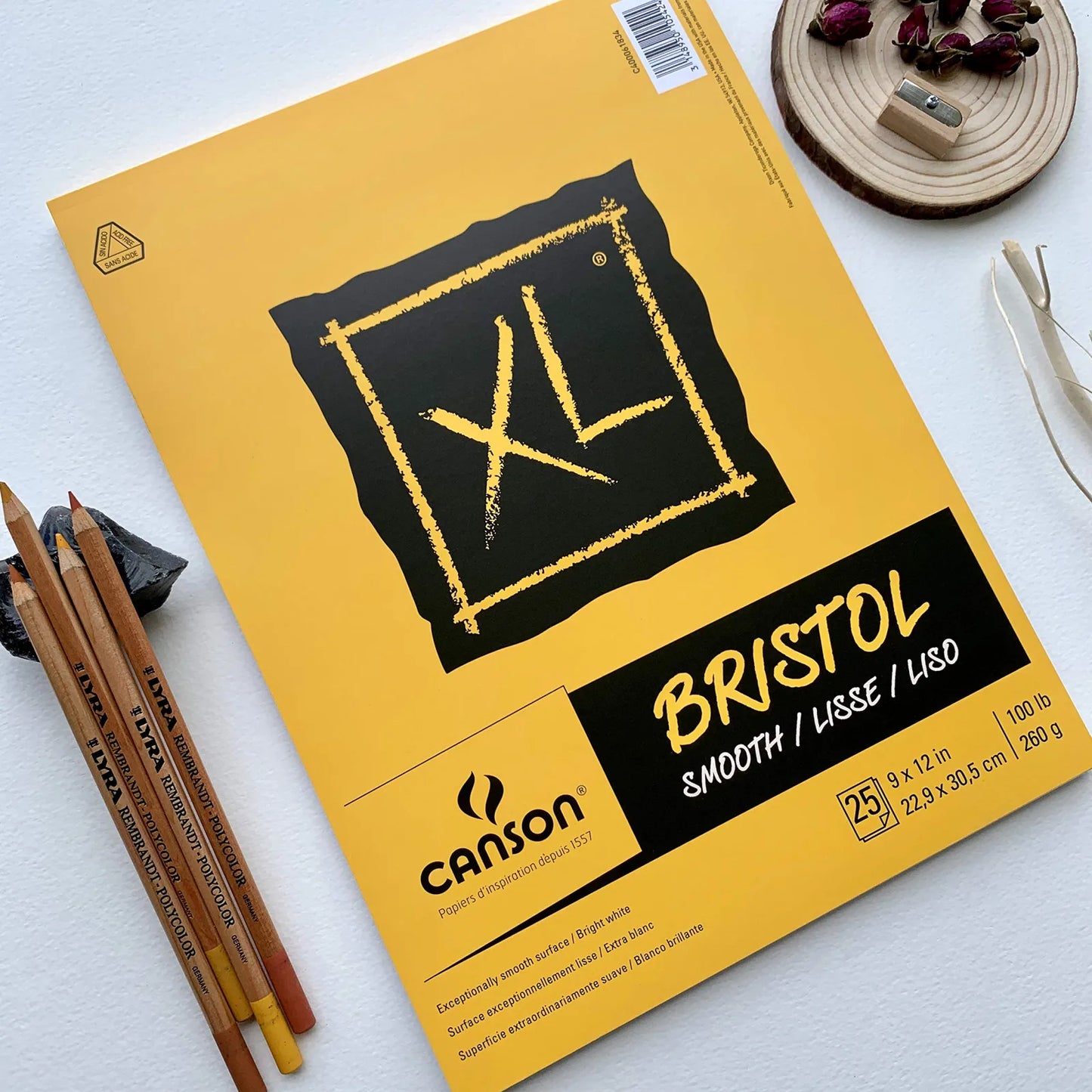 ALBUN CANSON XL BRISTOL 22.5X30.5 25HJ 260G 63273