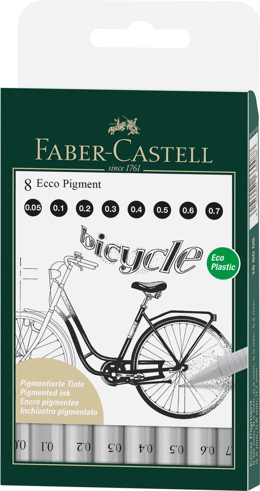 Estilografo FC Desechable Ecco Pigment (0,05-0,7mm) x 8 166008