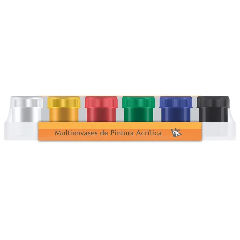 ESTUCHE POLITEC C6 COLORES BASICOS 25ML 11877