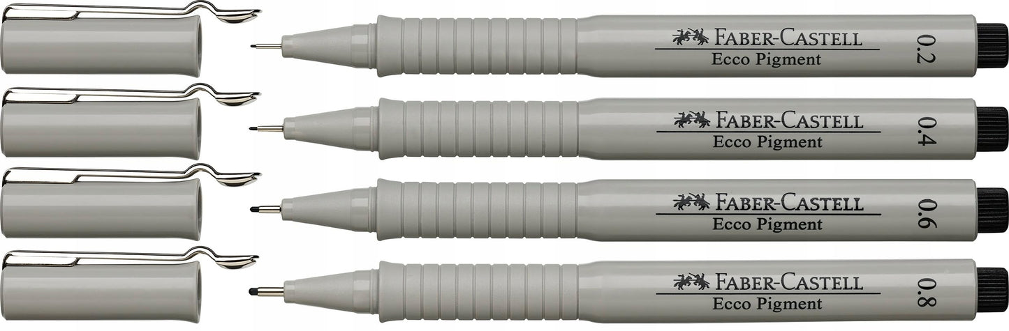 Estilografo FC Desechable Ecco Pigment (0.2 /0.4/0.6/0.8) x 4 167004