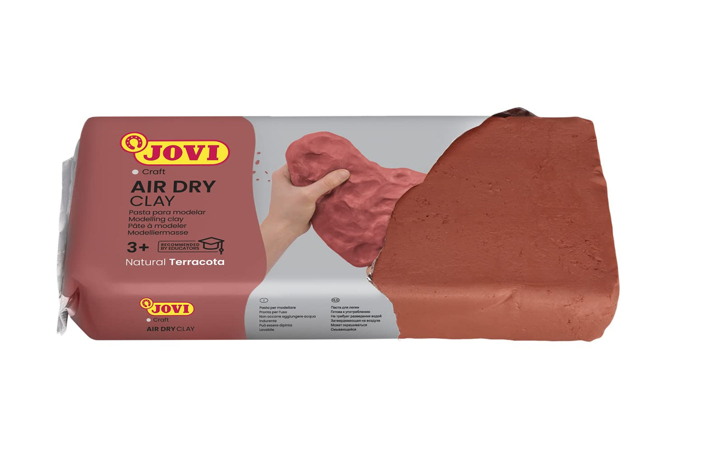 PASTA PARA MODELAR JOVI 1000G TERRACOTA N02000089