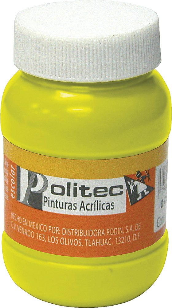 PINTURA POLITEC L-300 100ML 318 AMAR. MEDIO 14208