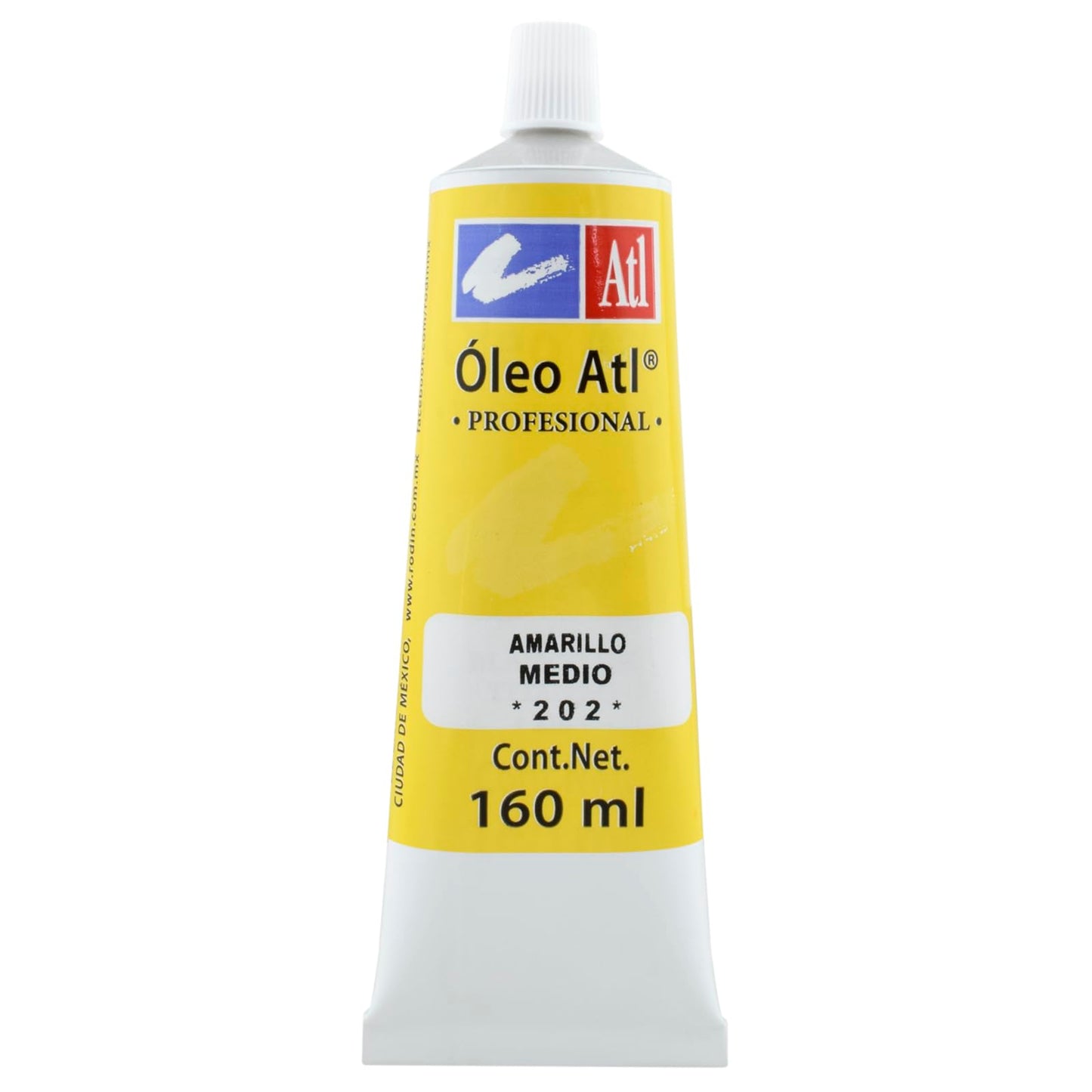 PINTURA AL OLEO ATL T-160ML AMARILLO MEDIO NO 202 11499