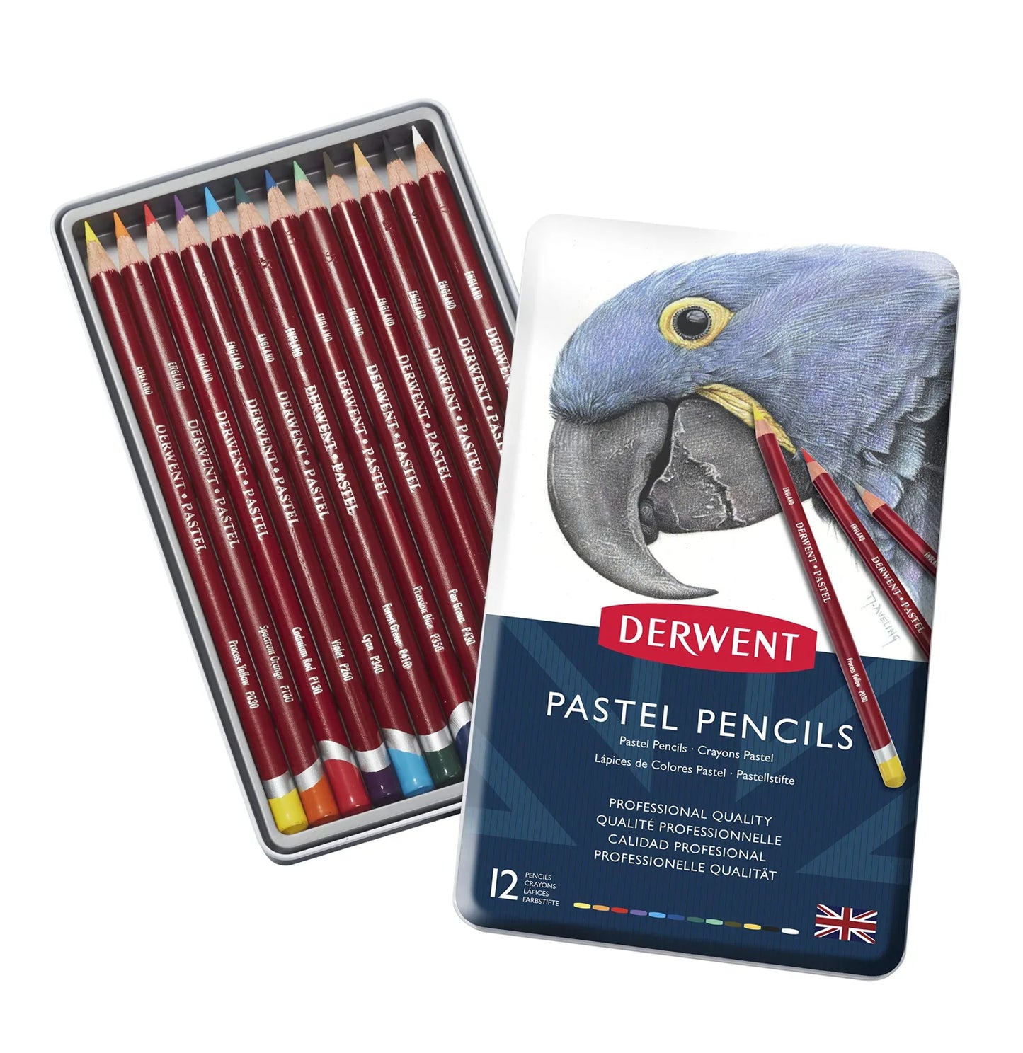 LAPICES PASTEL DERWENT C12 CAJA MET. 21295