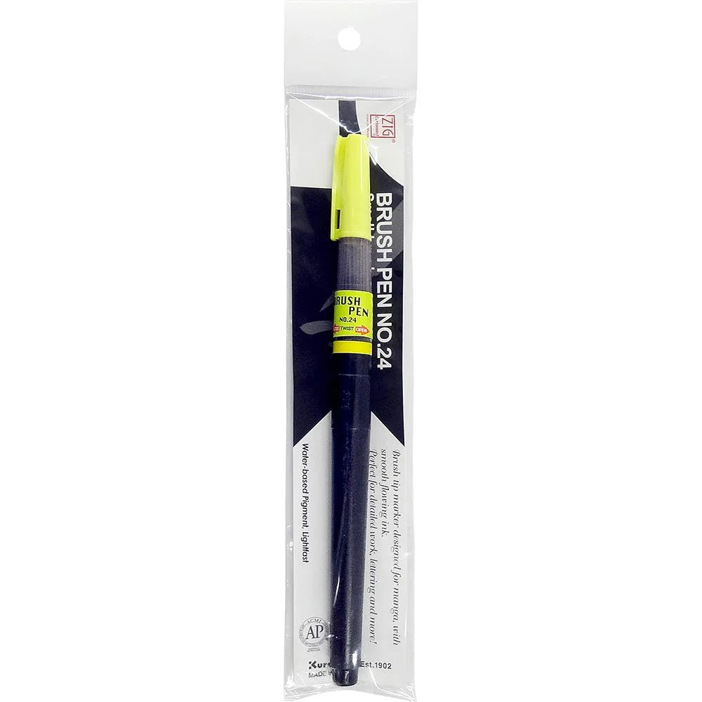 MARCADOR  KURETAKE CARTOONIST BRUSH PEN PINCEL NEGRO NO.24 CNDL152-24S 741524