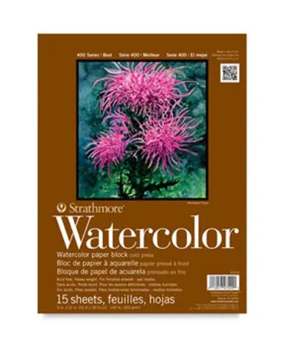 BLOCK STRATHMORE WATERCOLOR 14X21.6CM 300G 12H 79695