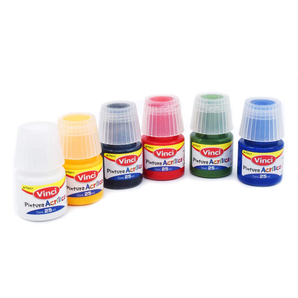 PINTURA ACRILICA VINCI ARTS C/6 COLORES 25 ml 42481