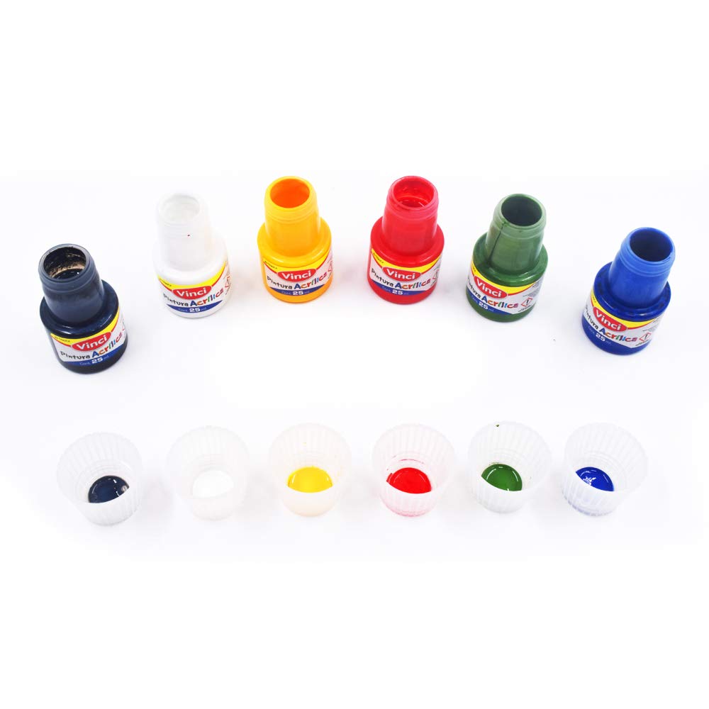 PINTURA ACRILICA VINCI ARTS C/6 COLORES 25 ml 42481