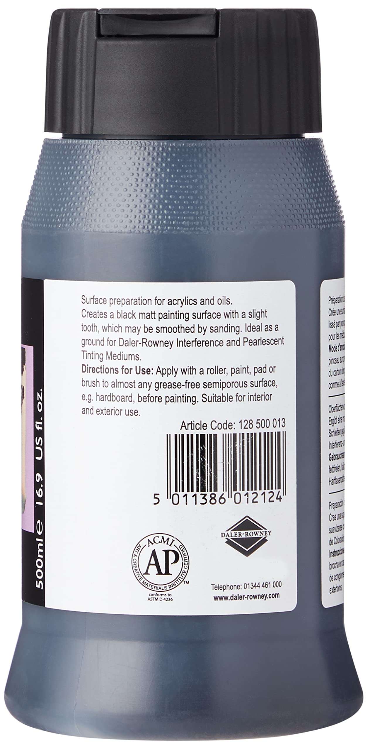 GESSO ARTIST BLACK 500ML 58435