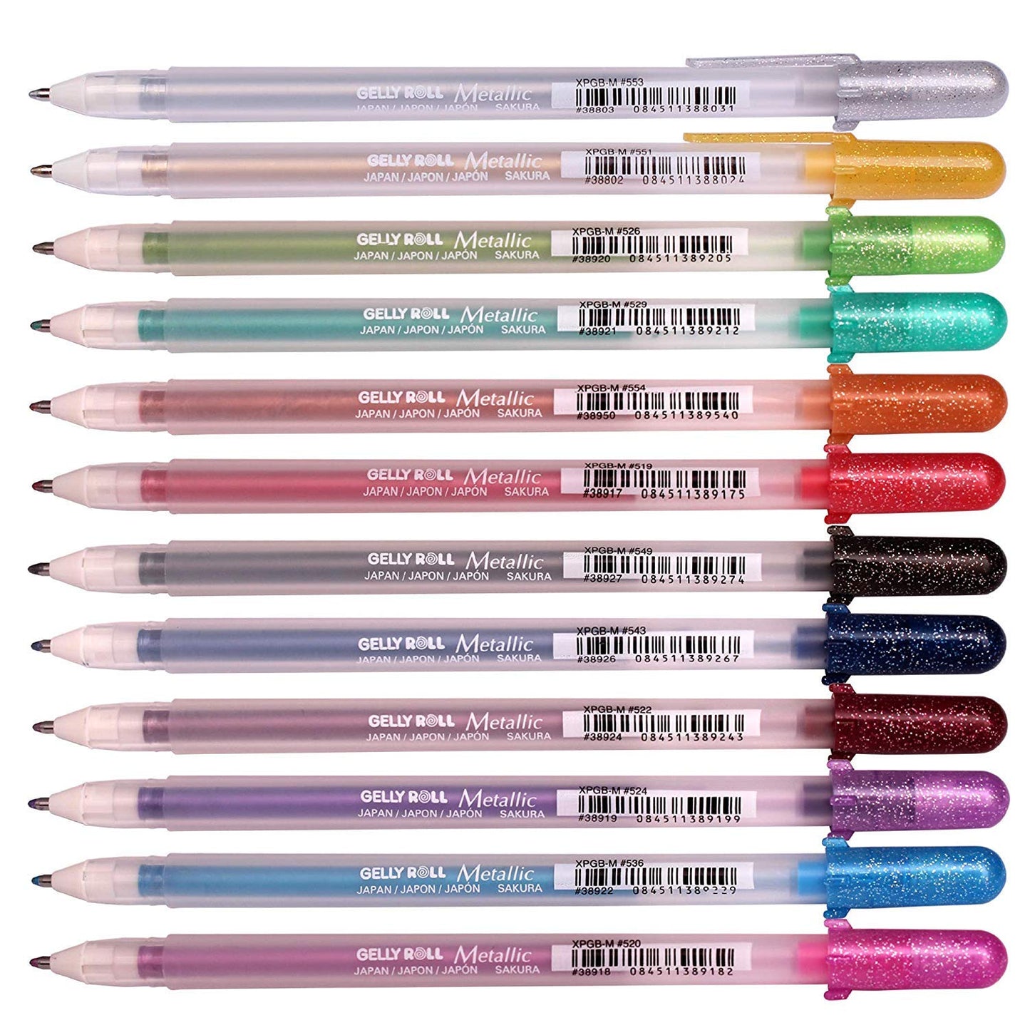 BOLIGRAFO SAKURA GELLY ROLL BLISTER X 12 METALLIC 22352