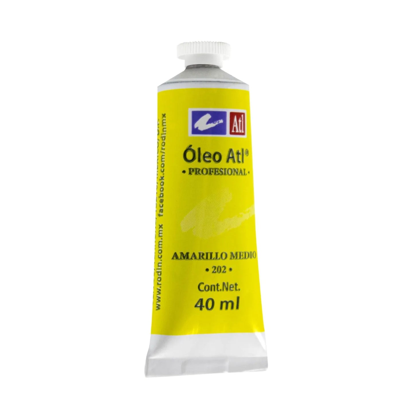 PINTURA AL OLEO ATL T-14 40ML AMARILLO MEDIO NO 202 11467