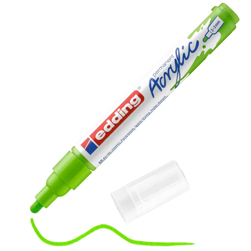 MARCADOR EDDING ACRYLIC 2-3mm VERDE LIMON 61-E-5100-927