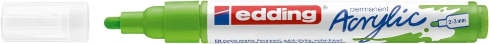 MARCADOR EDDING ACRYLIC 2-3mm VERDE LIMON 61-E-5100-927