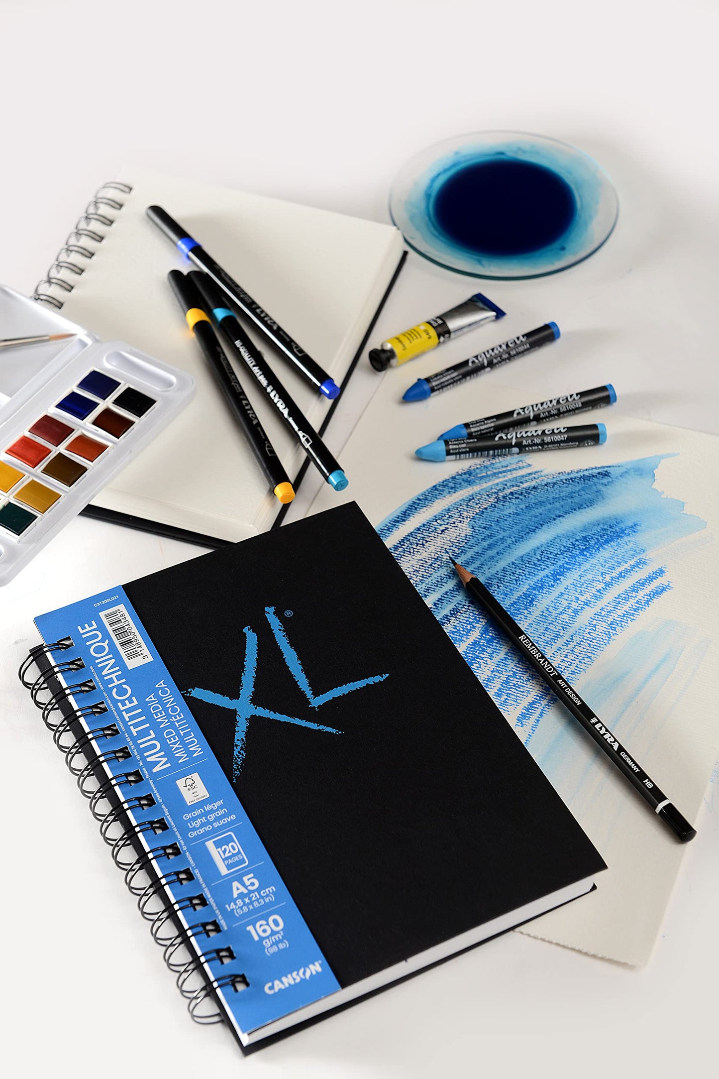 BLOCK CANSON BOOK XL MIX MEDIA A514.8x21cm 160g 120hj 73706