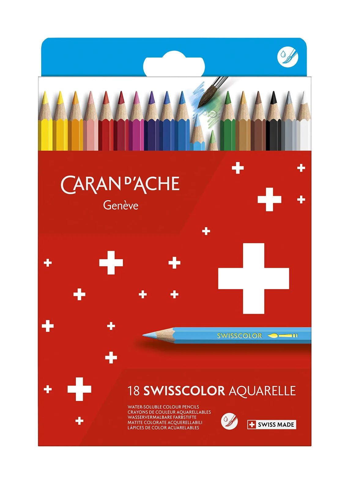 LAPICES ACUARELABLE CARAN`D ARCHE ESCOLAR SWISS COLOR C18 73-1285-818