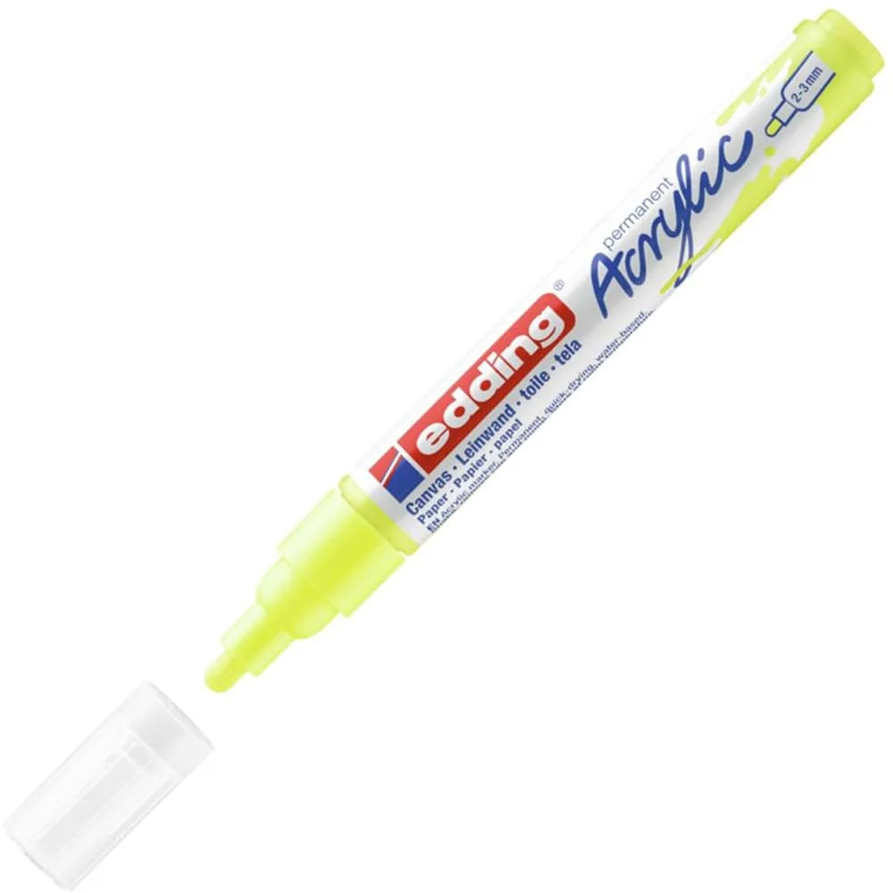 MARCADOR EDDING ACRYLIC 2-3MM AMARILLO NEON 61-E-5100-065