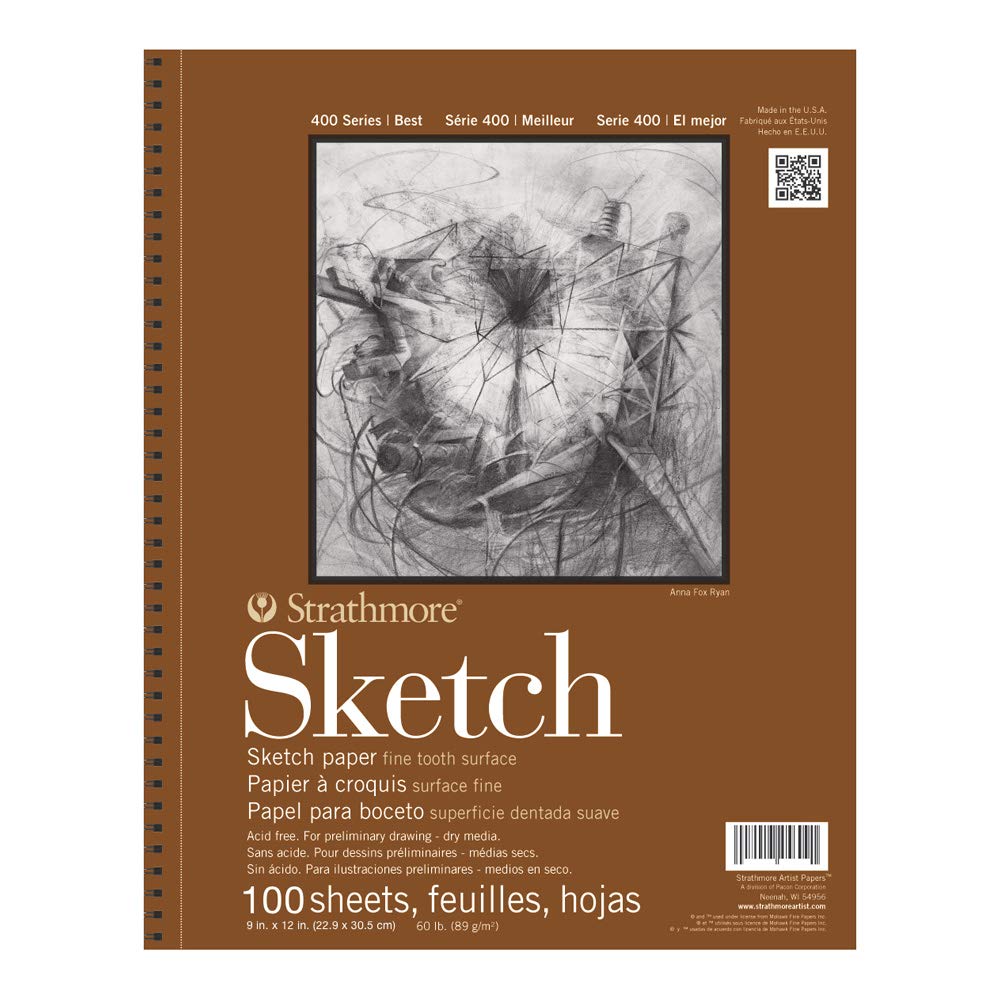 BLOCK STRATHMORE SKETCH 400 23X30CM 100HJS 67277