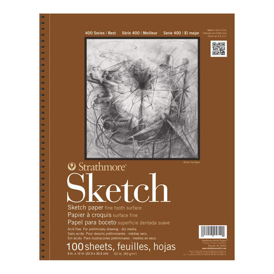 BLOCK STRATHMORE SKETCH 400 23X30CM 100HJS 67277