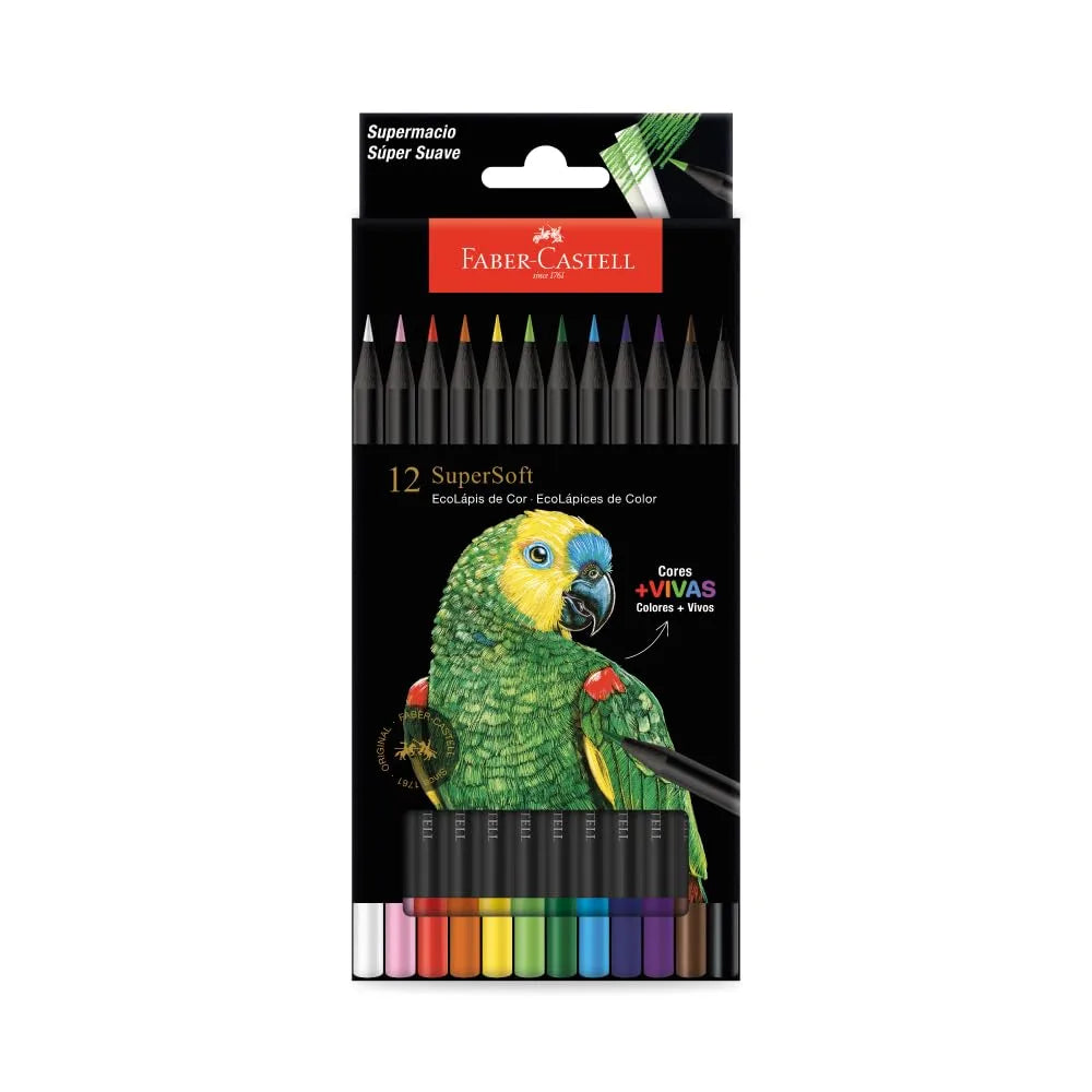 LAPIZ COLOR FC SUPER SOFT  VIVOS BLACK EDITION X 12 210710