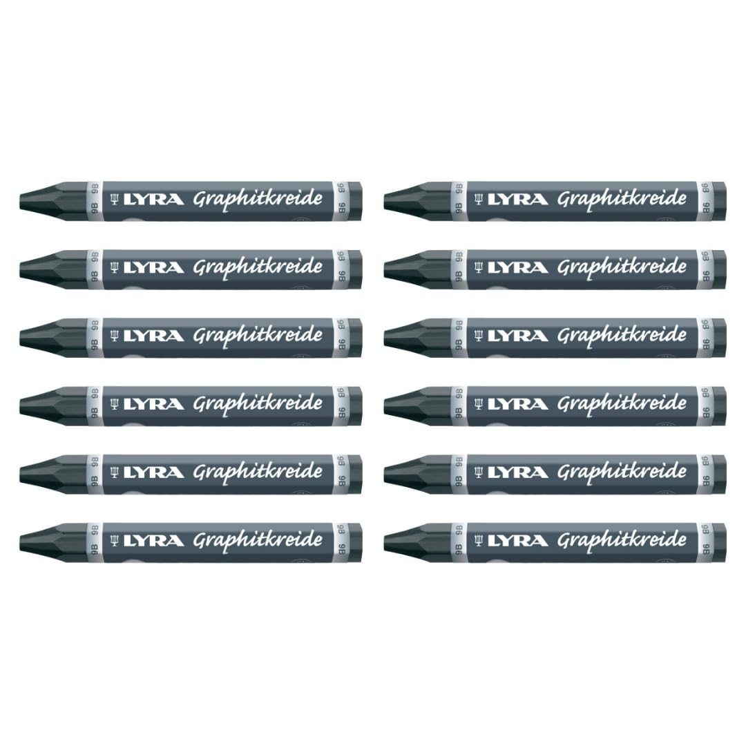 CRAYONES DE GRAFITO LYRA PERMANENTE GRADO 9B C12 51781