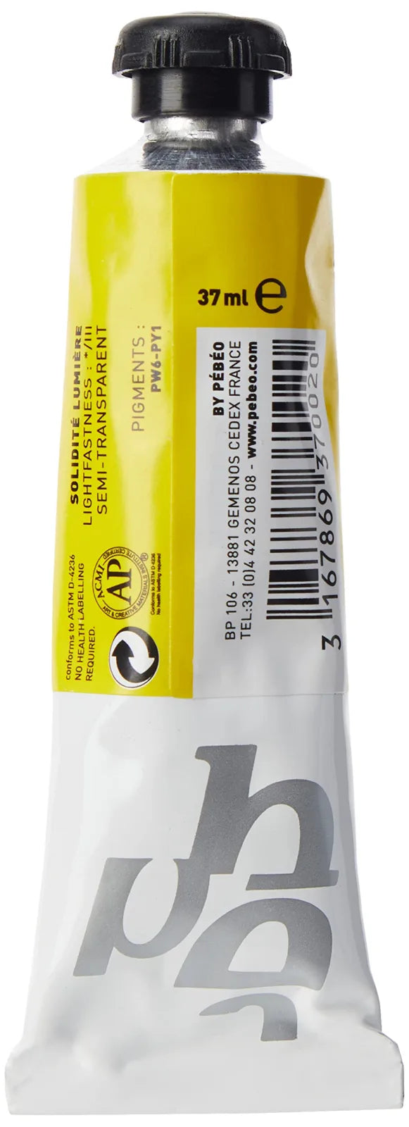 PINTURA AL OLEO PEBEO XL 37 ML AMARILLO PRIMARIO  002 120002