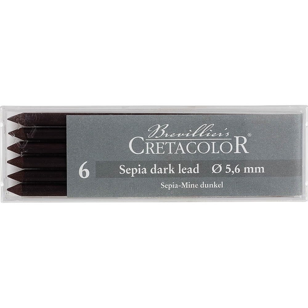 MINAS 5.6MM CRETACOLOR SEPIA OSCURO MEDIO EST.C6 ECC026332
