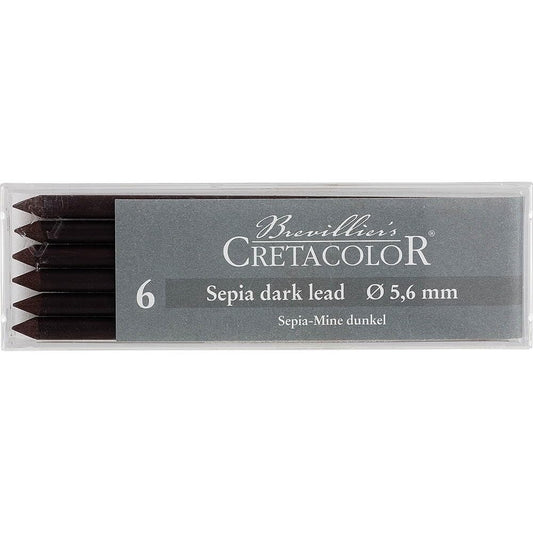 MINAS 5.6MM CRETACOLOR SEPIA OSCURO MEDIO EST.C6 ECC026332