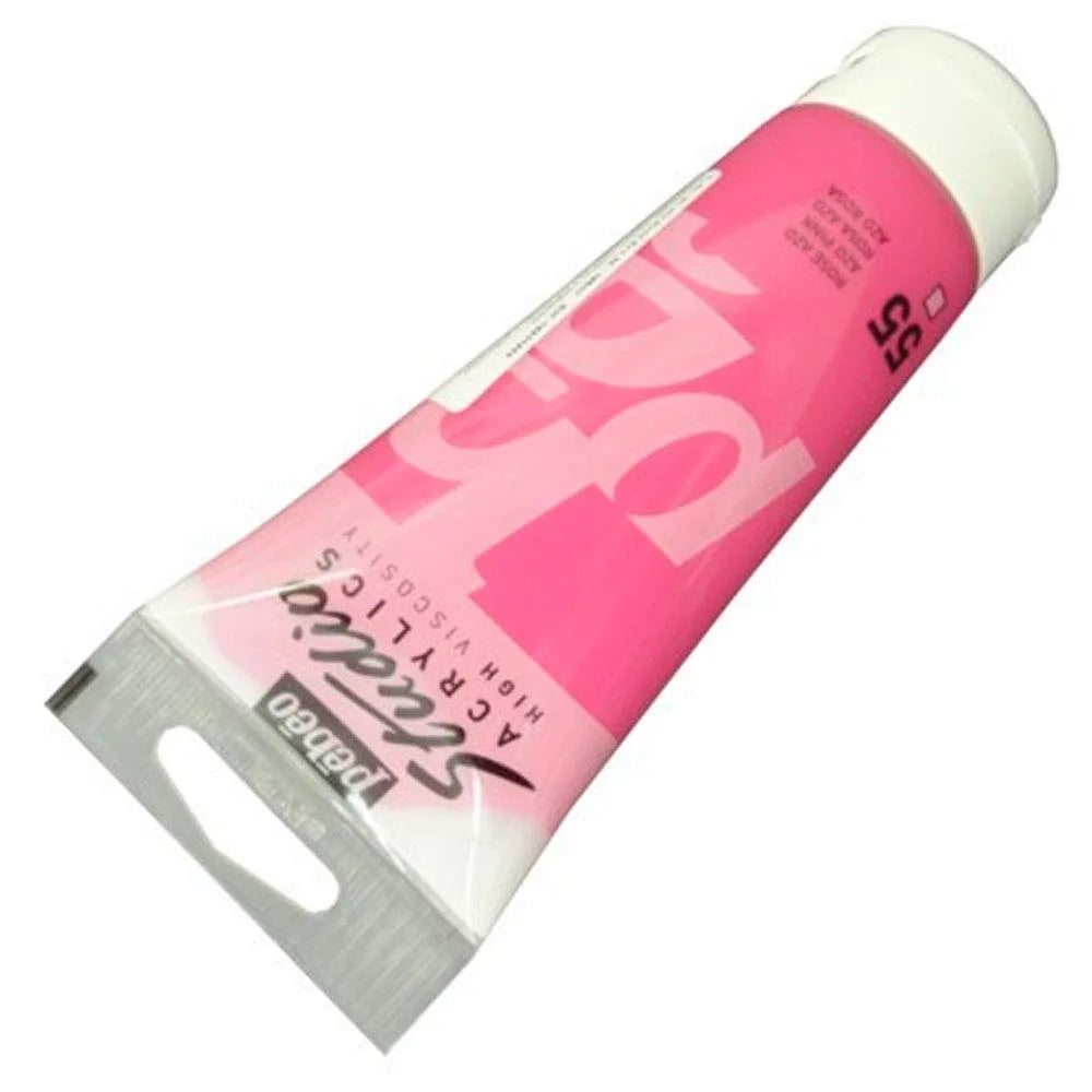 PINTURA ACRILICA PEBEO STUDIO ACRYLICS 100 ML 055 ROSA AZO 111055