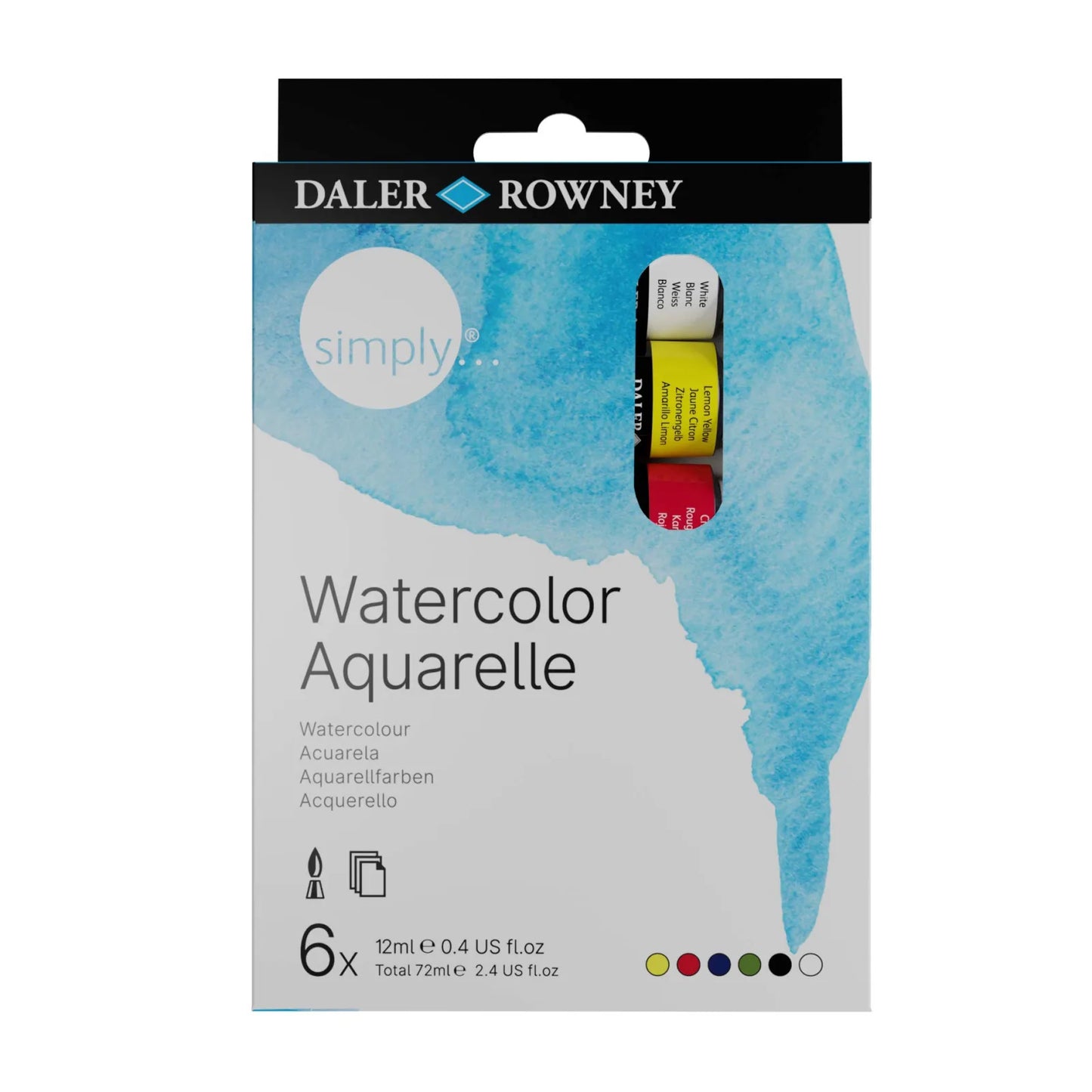 ACUARELA SIMPLY SET 6X12ML 58326