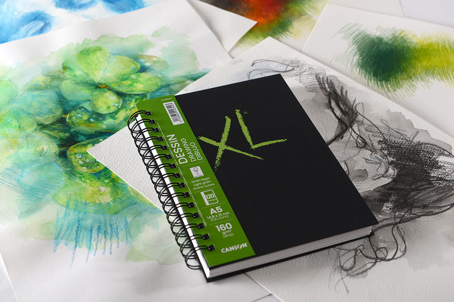 BLOCK CANSON BOOK XL DESSIN A5 14.8x21cm 160G 100HJ SGC 73708